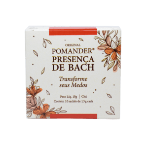 Pomander Chá Presença de Bach Transforme Seus Medos (10 Sachês)